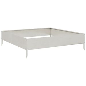 vidaXL Градинска повдигната леха 100x100x26 см неръждаема стомана