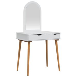 vidaXL Комплект тоалетно шкафче FAUSKE 2 бр. Бяло 76 x 50 x 143 см