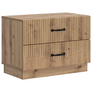 vidaXL Нощен шкаф Дъб артизан 62 x 34,5 x 44,5 см Инженерна дървесина