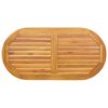 vidaXL Топ за маса Натурален маслен 110 x 55 x 2 см