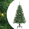 vidaXL С изкуствено коледно дърво с 150 LED светодиода Зелен 150 cm