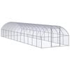 vidaXL Птичарник на открито, 3x12x2 м, поцинкована стомана