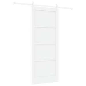 vidaXL Преплъзваща се врата ORKDAL 83 x 202 см Бяло