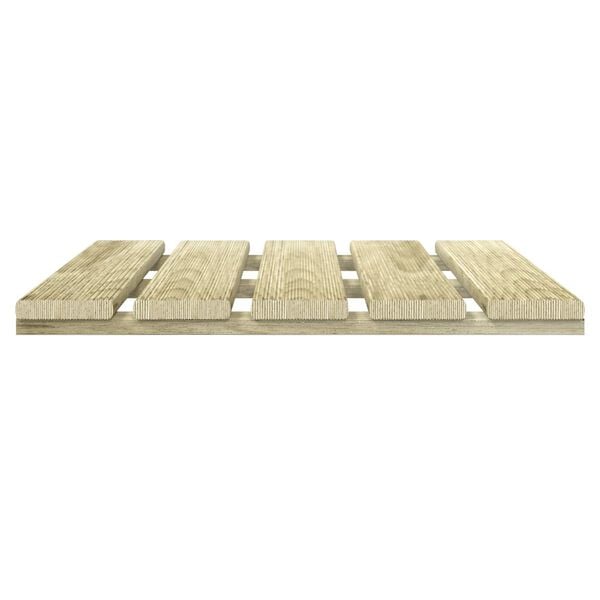 vidaXL Плочка за decking 6 pcs Зелен 50 x 50 cm