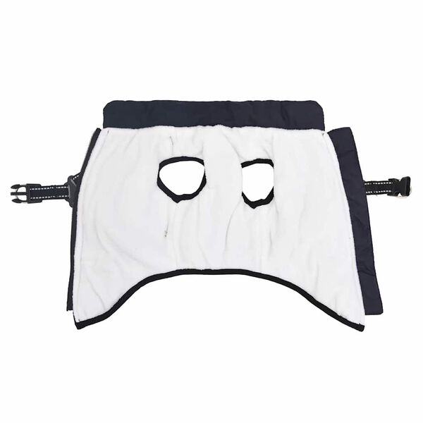 vidaXL Кучешко палто ремък Водоустойчиво светлоотразително морско L24