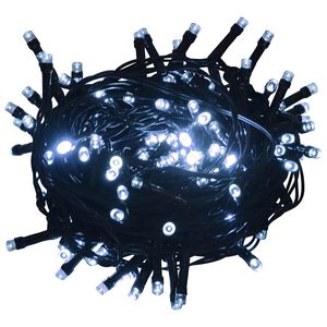 vidaXL LED стринг със 150 LED студено бяло 15 м PVC
