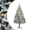vidaXL С изкуствено коледно дърво Бяло 180 cm