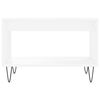 vidaXL Маса за кафе, бяла, 60x50x40 см, инженерно дърво