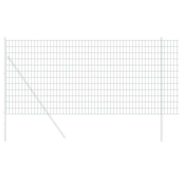 vidaXL Европейска ограда Зелен 0,4 x 10 м Желязо с PVC покритие