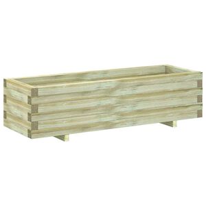 vidaXL Повдигната леха, 120x40x30 см, дървена, правоъгълна