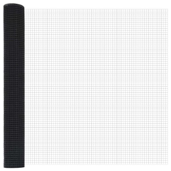 vidaXL Заварена мрежа ограда Сив 1.4 x 50 m