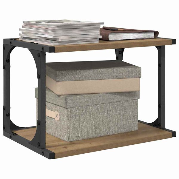 vidaXL Стойка за принтер Дъб 41 x 28 x 33.5 см Инженерно дърво