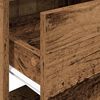 vidaXL Нощно шкафче с чекмедже, старо дърво, 51x31x47 см