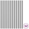 vidaXL Пяна за стълб на батут 12 бр 92,5 см сива
