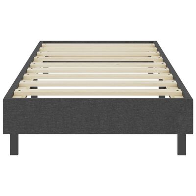 vidaXL Рамка за боккспринг легло, тъмносива, текстил, 80x200 см