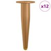 vidaXL Стативни крака 12 бр. Златист 98 x 40 мм Желязо