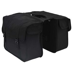 vidaXL Чанта за велосипед Черно 40 x 18,5 x 35 см Полиестер