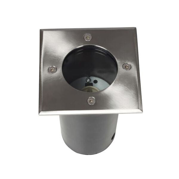 vidaXL Градински лампи за вграждане в земя, 12 бр, квадратни