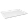 vidaXL Правоъгълно ABS душ корито, бяло, 70x100 см
