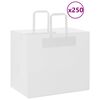 vidaXL Хартиени торбички 250 бр с дръжки бели 32x22x28 см