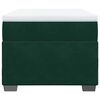 vidaXL Боксспринг легло с матрак, тъмнозелено, 80x200 см, кадифе