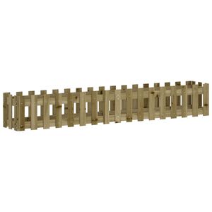 vidaXL Градинска леха тип ограда 200x30x30 см импрегниран бор масив