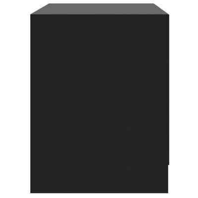 vidaXL Нощно шкафче, черно, 45x34,5x44,5 см, ПДЧ