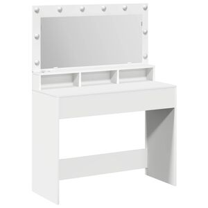 vidaXL Тоалетка Бяло 100 x 41 x 135 см Инженерна дървесина