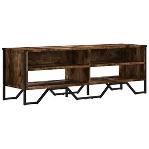 vidaXL ТB шкаф, опушен дъб, 122x34x41 см, инженерно дърво
