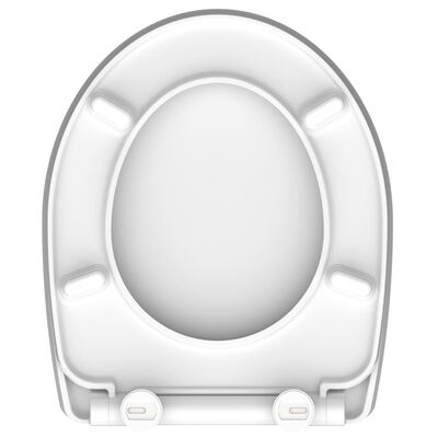 SCHÜTTE Дуропласт тоалетна седалка плавно затваряне гланц CRAZY SKULL