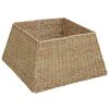 vidaXL Коло за коледно дърво Кафяво 50 x 50 x 25 cm Морска трева