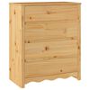 vidaXL Плика Drammen Дъб 76,5 x 40 x 91 см Масивна борова дървесина