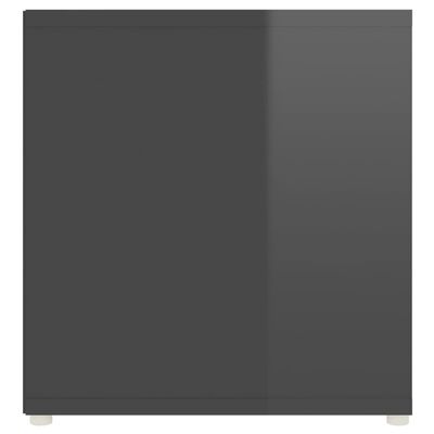 vidaXL ТВ шкафове, 2 бр, сив гланц, 107x35x37 см, ПДЧ