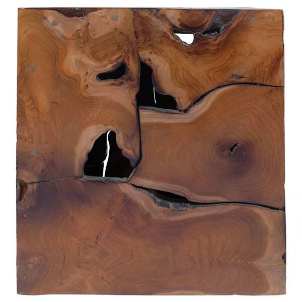 vidaXL Табуретка, тиково дърво масив