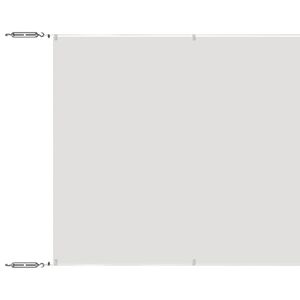 vidaXL Вертикален сенник, бял, 60x800 см, оксфорд плат