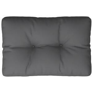 vidaXL Палетна възглавница, антрацит, 50x40x12 см, текстил