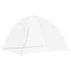 vidaXL Мрежа срещу комари Монголия с врати 220 mesh бял 200x180x135 см