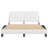 vidaXL Рамка за легло без матрак Zadar, бяла, 140x190 см изкуствена кожа