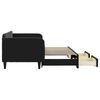 vidaXL Канапе с изтеглящо легло и чекмеджета черно 90x200 см кадифе