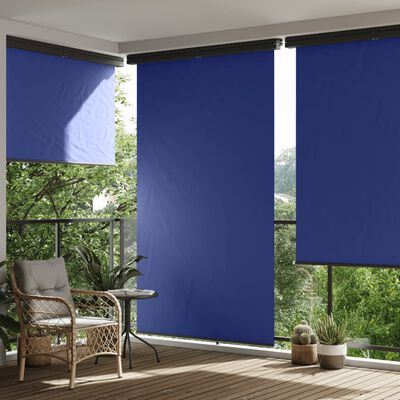 vidaXL Вертикална тента за балкон, 165x250 см, синя