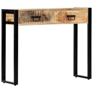 vidaXL Конзолна маса, 90x30x75 см, мангово дърво масив