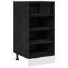 vidaXL Кухненски базов шкаф с чекмедже Черен дъб 40 x 44,5 x 81,5 см