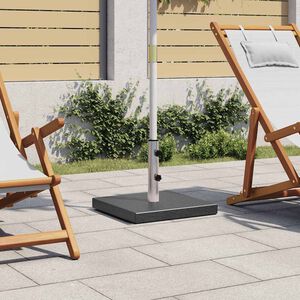 vidaXL Основа за чадър, гранит, 28,5 кг, квадратна, черна