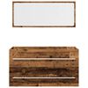 vidaXL Комплект мебели за баня от 2 части старо дърво инженерно дърво