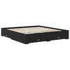 vidaXL Рамка за легло Черния дъб 180 x 200 cm Инженерно дърво