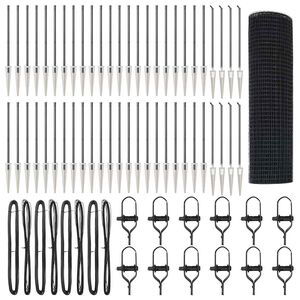 vidaXL Стълб за ограда. Сиво