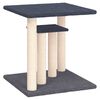 vidaXL Котешки драскалки с платформи, тъмносив, 50 см