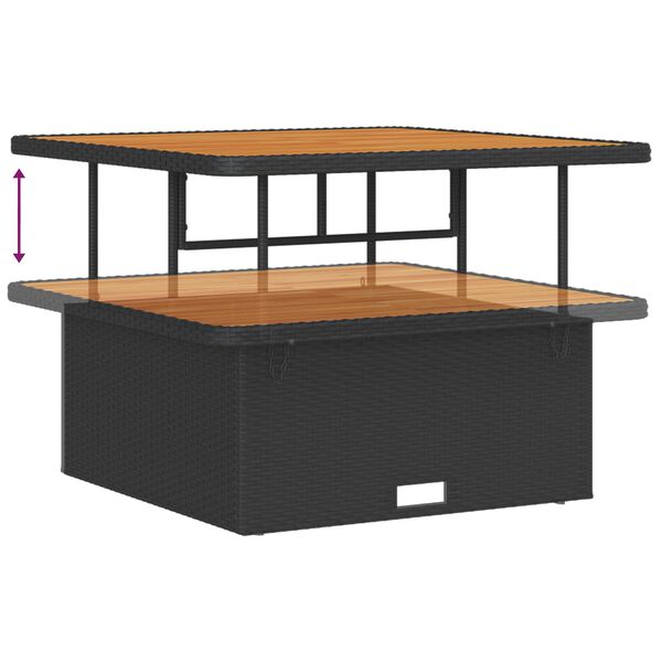 vidaXL Градински Софа Комплект 13 pcs Черно полиратан