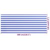vidaXL Балконски параван, синьо и бяло, 120x300 см, HDPE