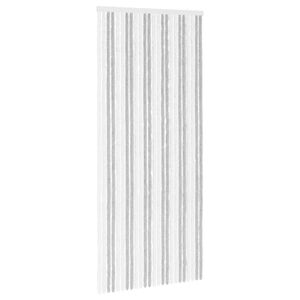 vidaXL Мрежа против насекоми Шенил Светлосив и бял 100 x 230 cm